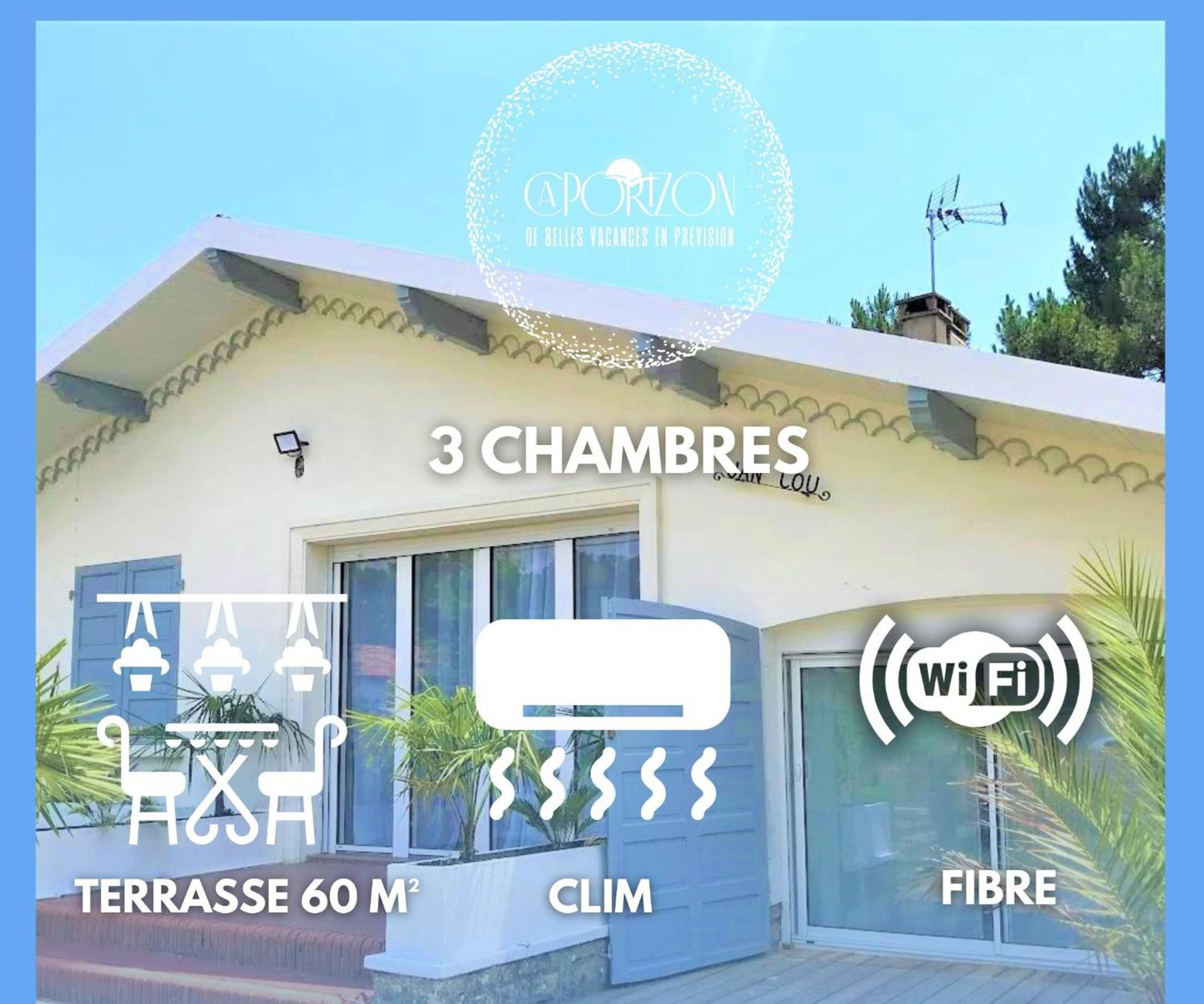 Caporizon-villa Jan Lou-clim-terrasse-maree D'orx 500m * Labenne